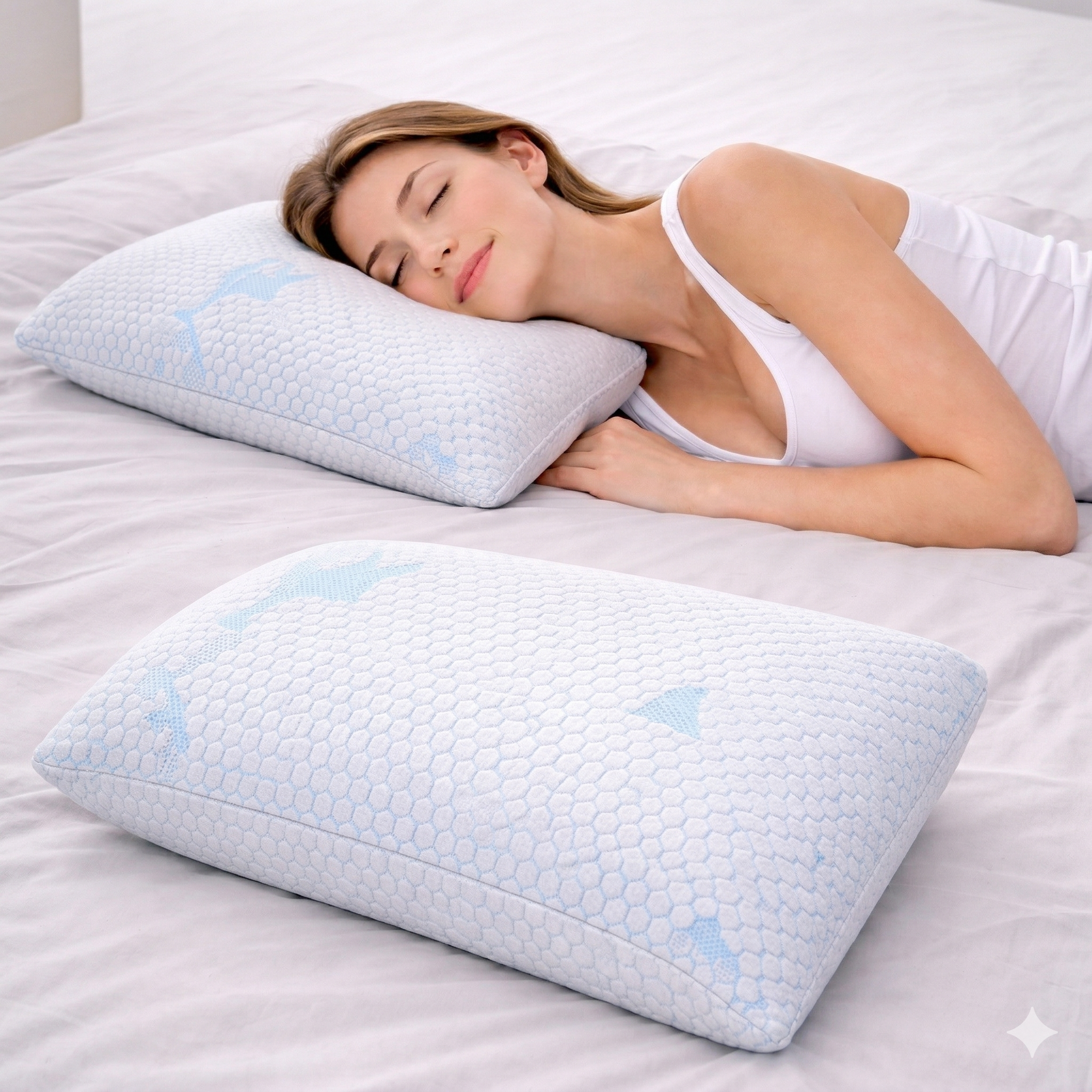 Almohada de viscoelastica triturada
