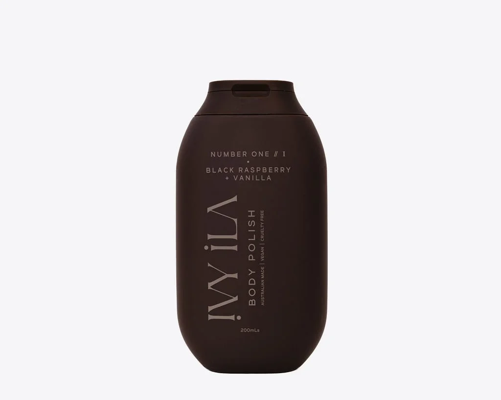 IVY ILA | number one // I | black raspberry + vanilla body polish