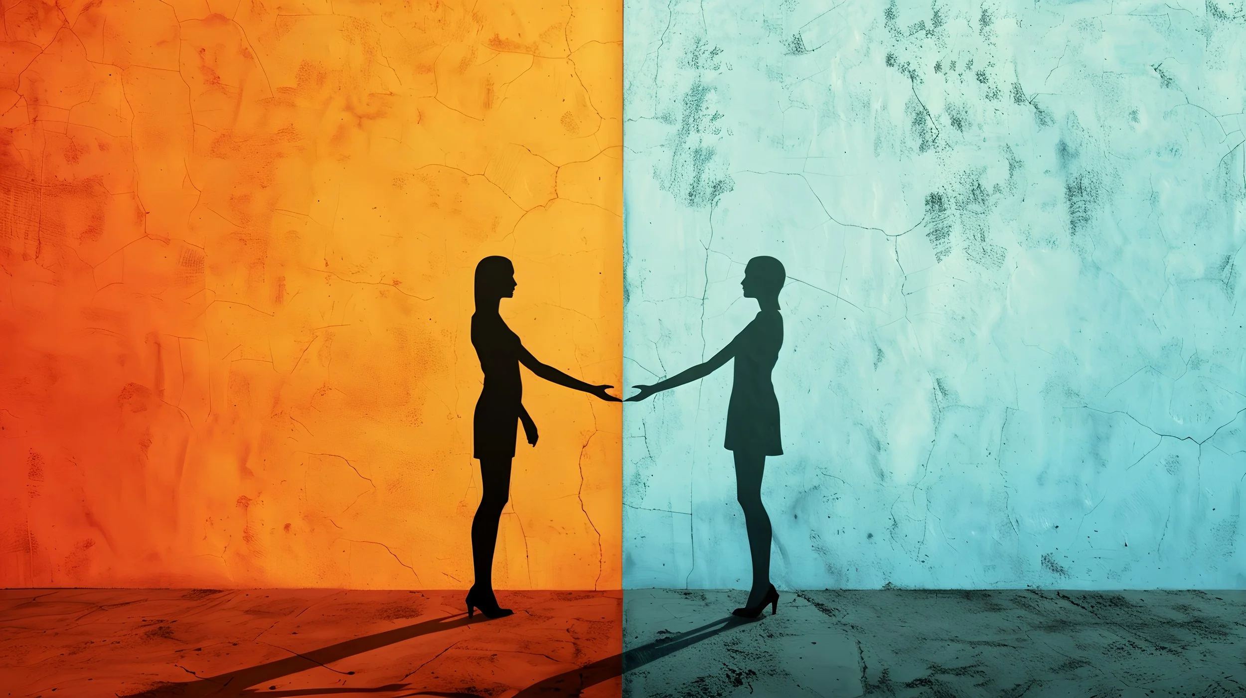 Immagine di due donne che si tengono per mano simbolo della valutazione aurea di Aureasense