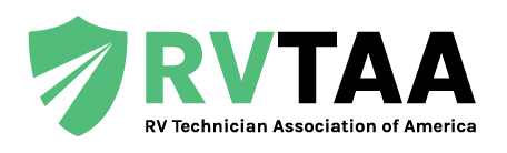 Logo of RV Shield, featuring a green shield with a white star and the text 'RV Shield' in black.
