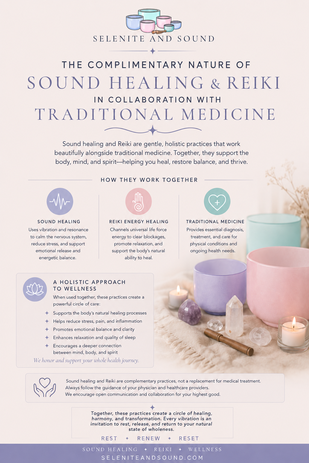 Sound Healing, Reiki, and Traditional Medicine: Working Together for Whole-Person Wellness