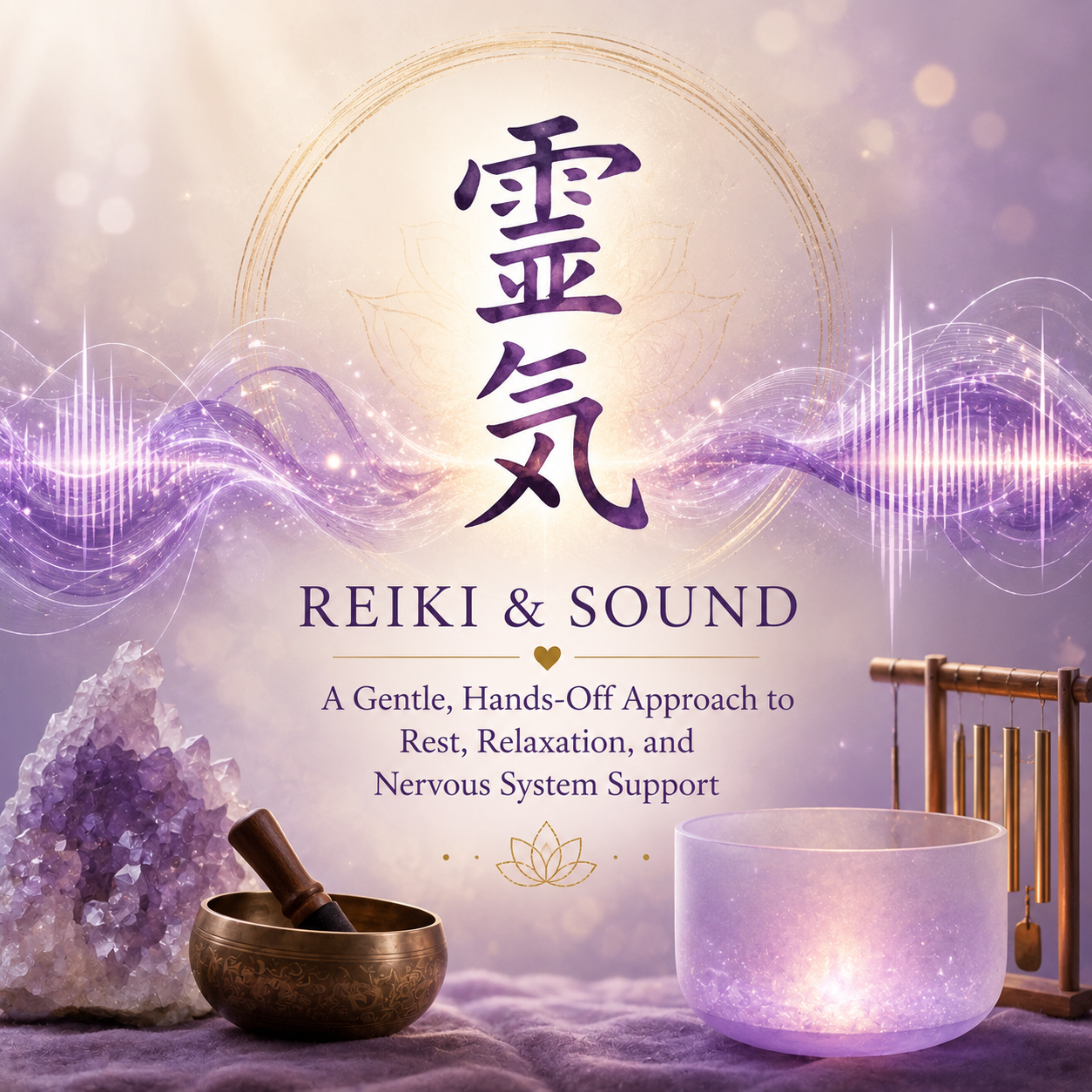 Reiki &amp; Sound: A Gentle, Hands-Off Approach to Rest, Relaxation, and Nervous System Support