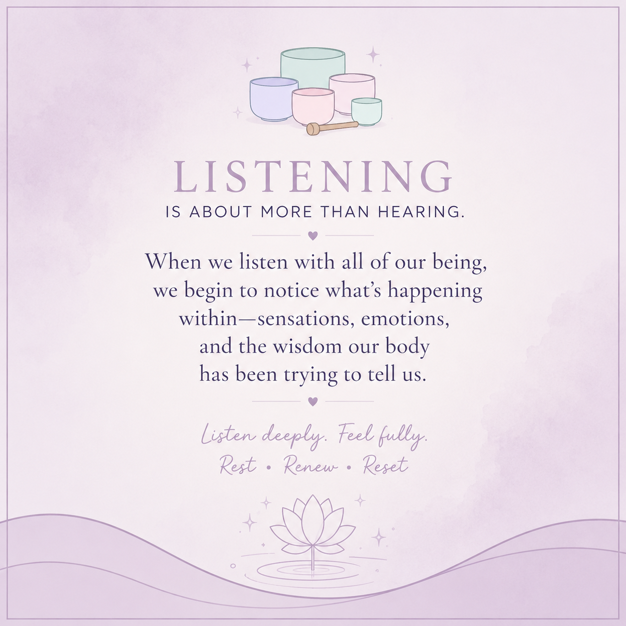 Listening Beyond the Ears: The Art of Deep Listening