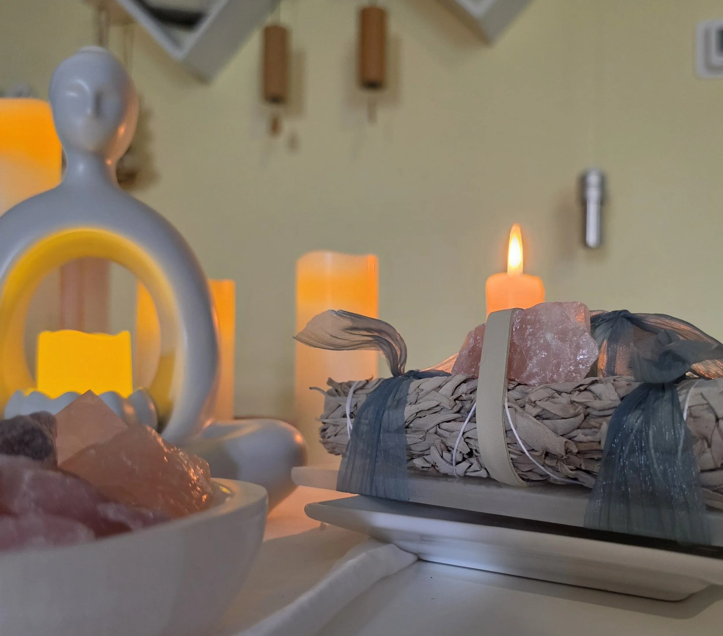 sage rose quartz selenite candles koshi chimes.JPG