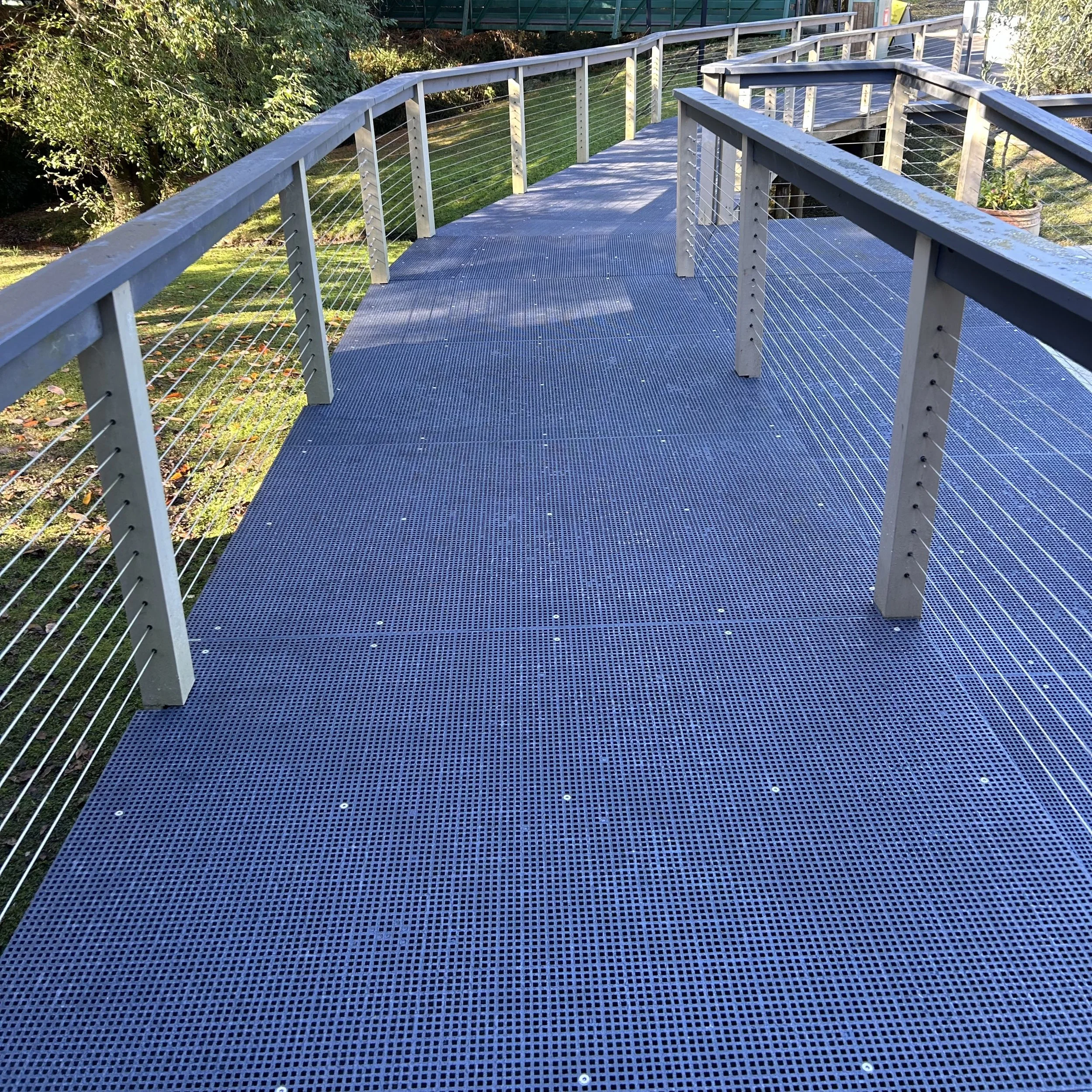 Commercial FRP deck walkways completed by Platinum Decks for safety