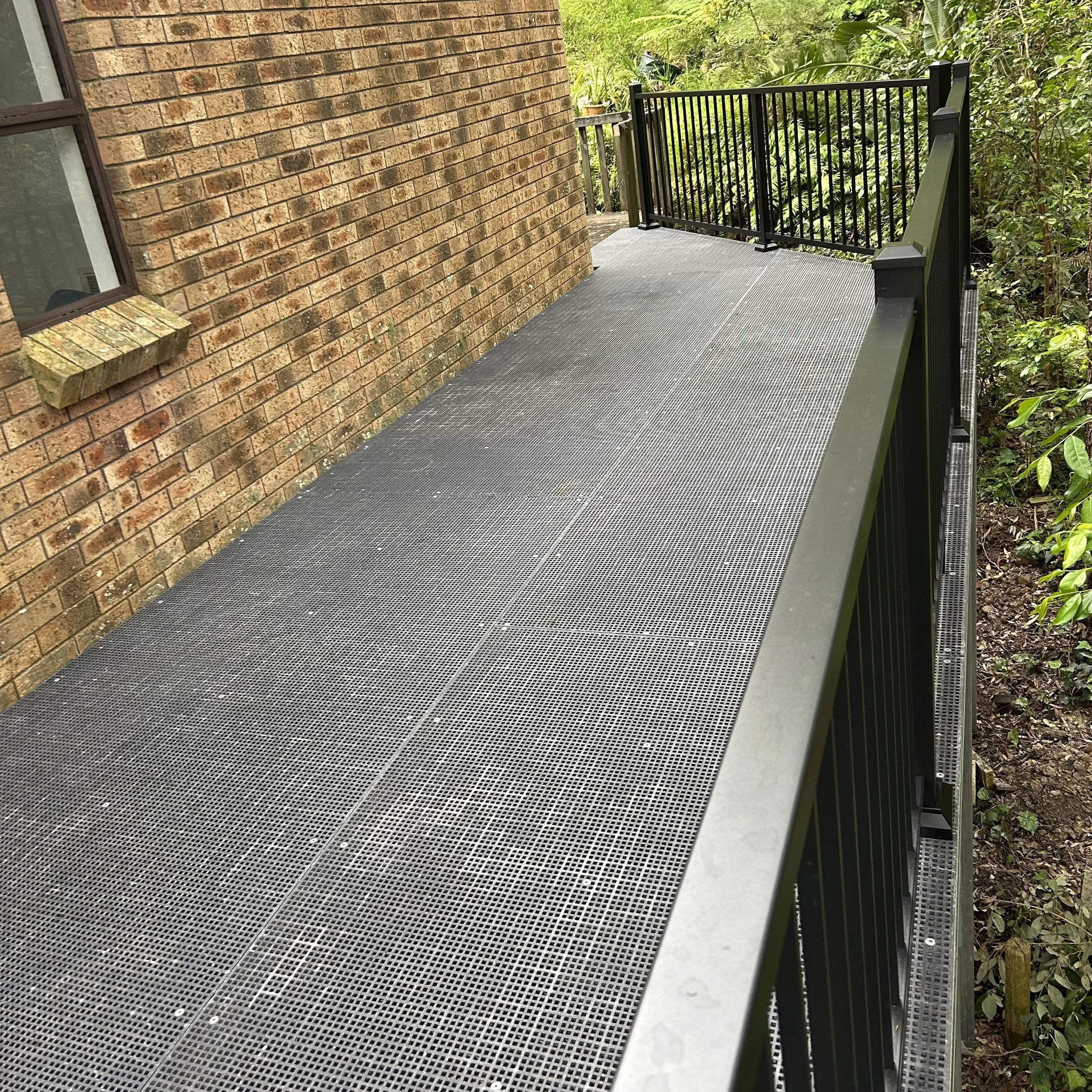 Commercial FRP deck walkways completed by Platinum Decks for safety