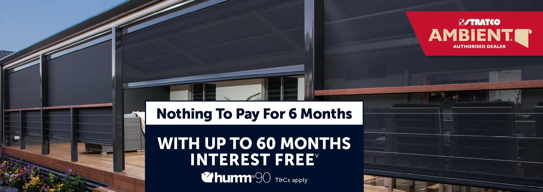 Stratco - with up to 60 months interest free