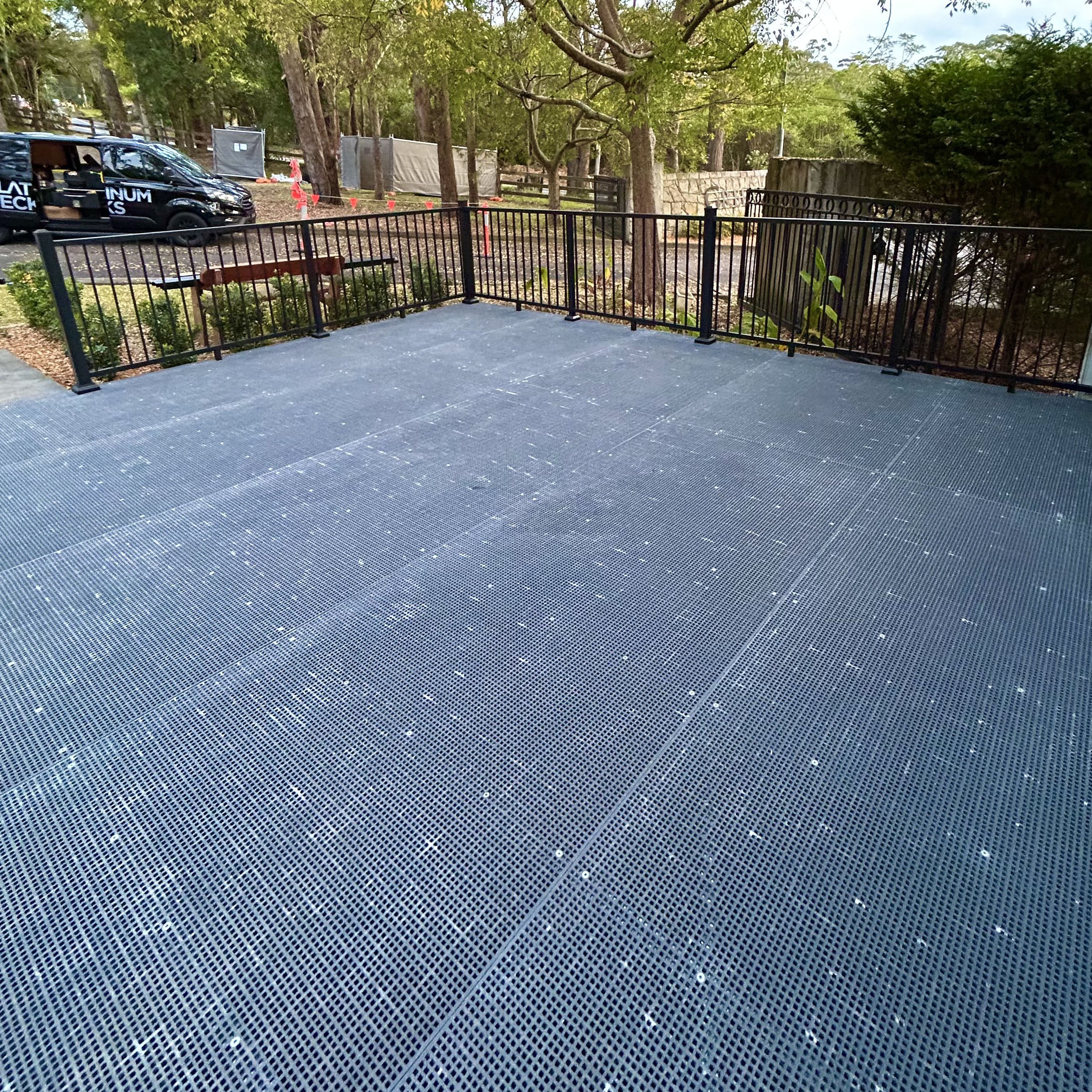 Commercial FRP deck walkways completed by Platinum Decks for safety