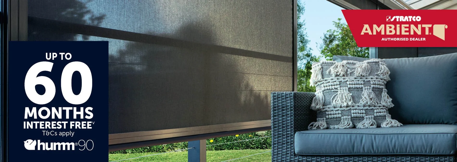 Up to 60 months interest free finance on Stratco Outback by Platinum Decks