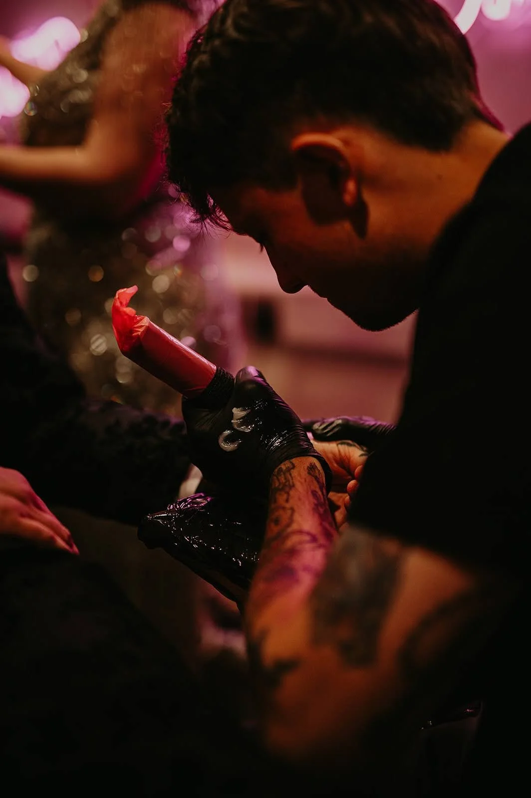 Alternative wedding inspiration featuring body art, self-expression and non-traditional wedding aesthetics.