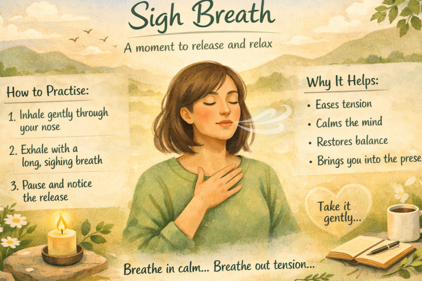 Sigh Breath — Letting Go, Softly