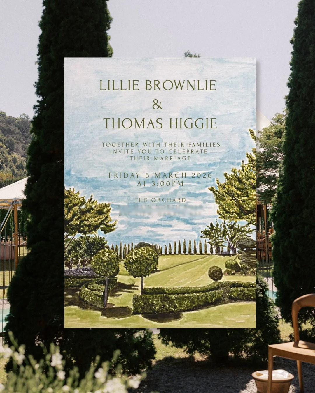 Conifer tree lined driveway and a garden seeded with years of love and memories - this family home wedding for L &amp; T oozed personality and made the dreamiest setting for their garden soir&eacute;e! 

The day was thoughtfully curated with handfuls