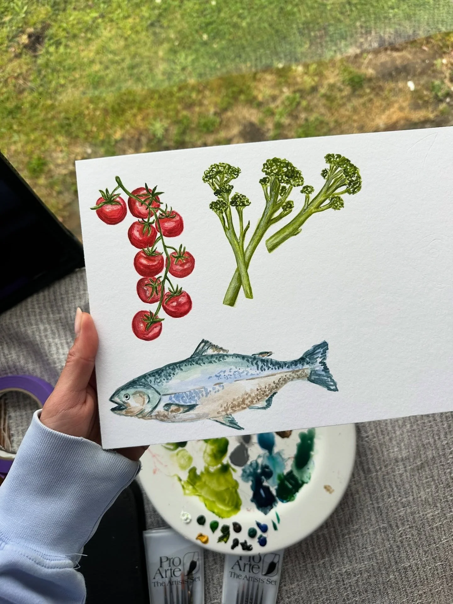 Plenty of deliciousness going on in this menu. These guests are in for a treat!! 🐟🥦🍅 

#weddingstationery #weddingmenu #illustrations #2026bride #bespoke