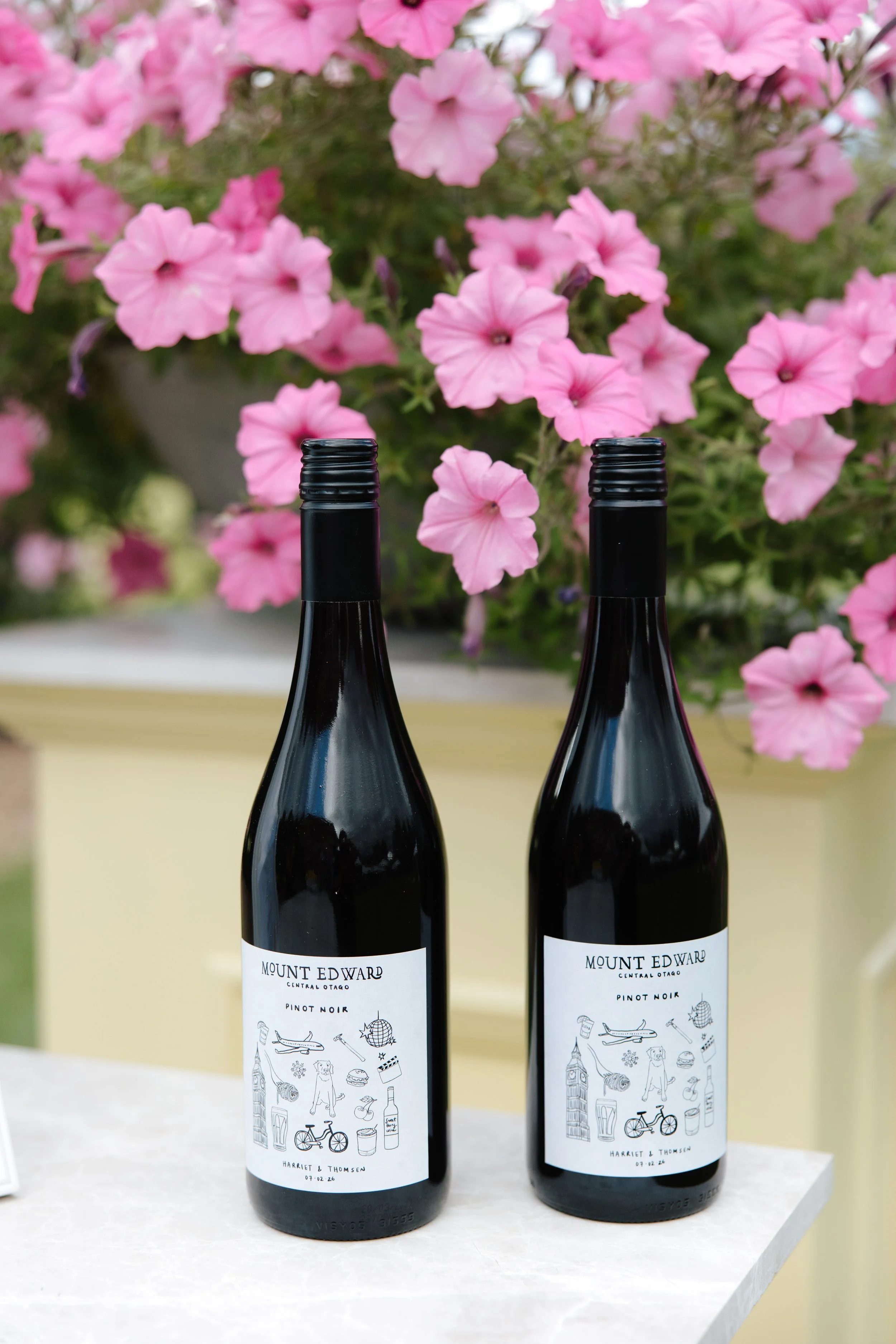 H & T Wine Label  |  90 x 90mm  |  Grey Area Productions