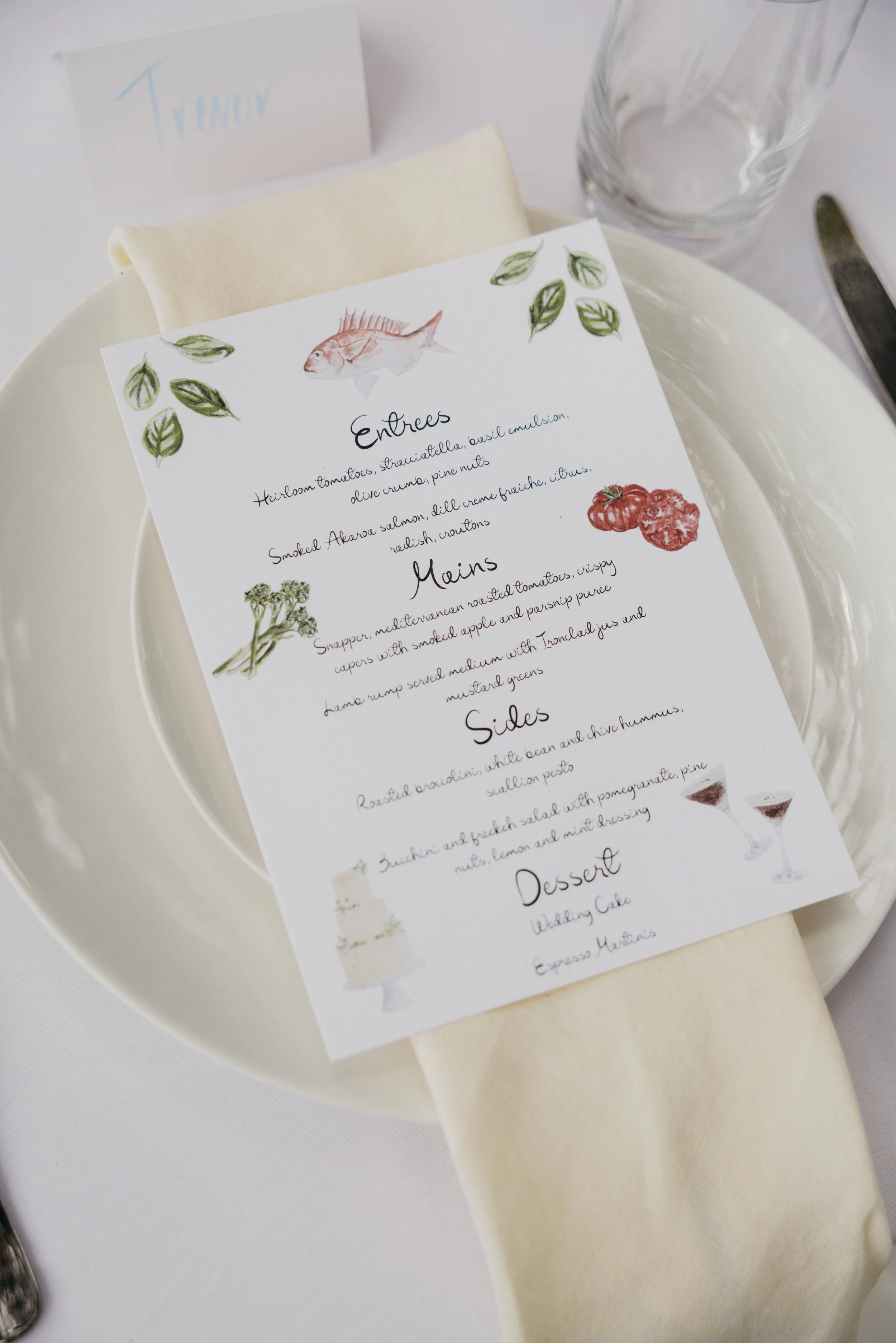 T & T Food Menu  |  210 x 148mm  |  Savannah Walker Photography