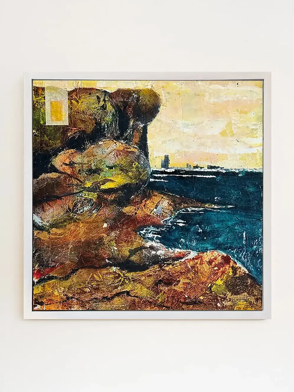 Princess Palms · Original Abstract Coastal Painting