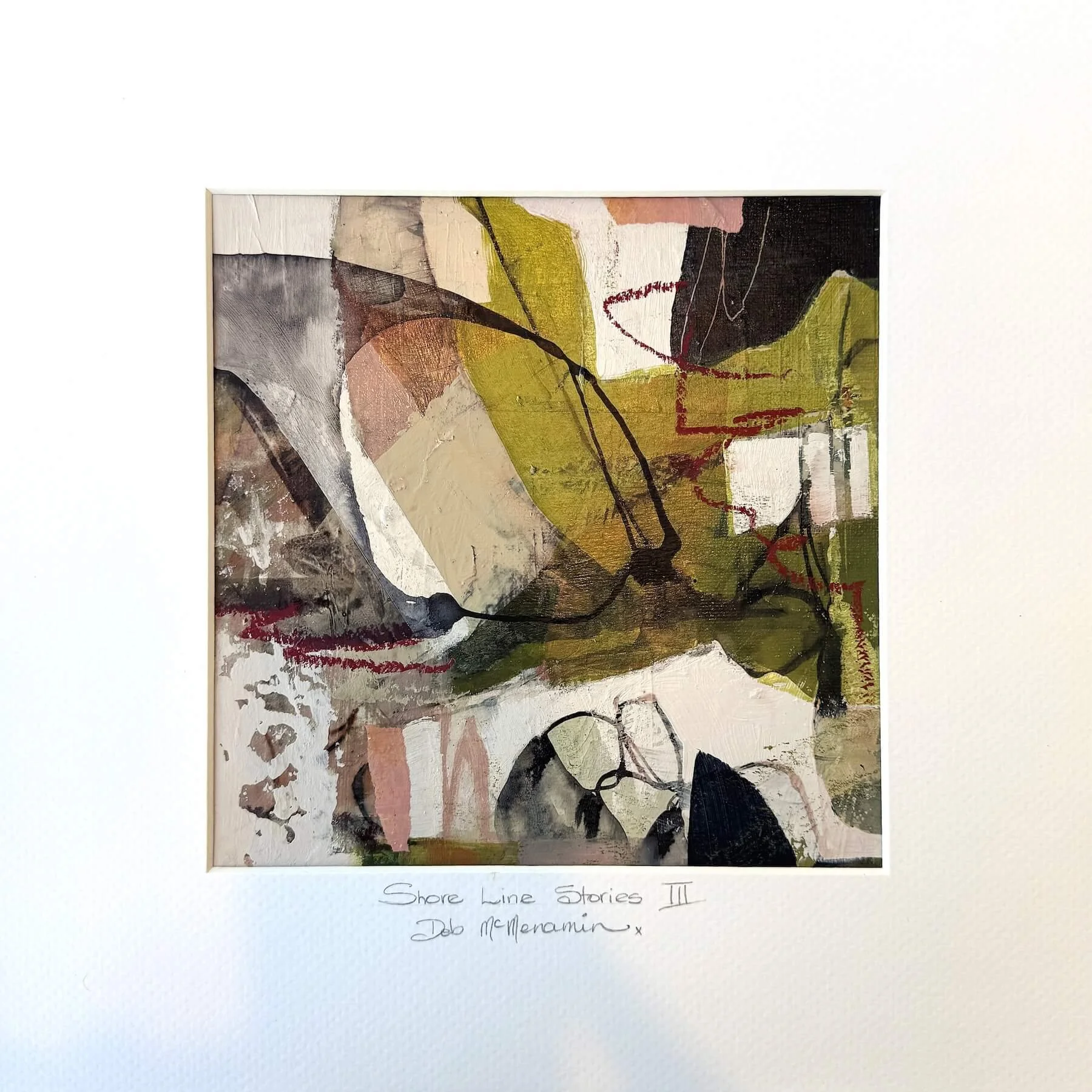 Shore Line Stories III · Original Mixed Media Painting