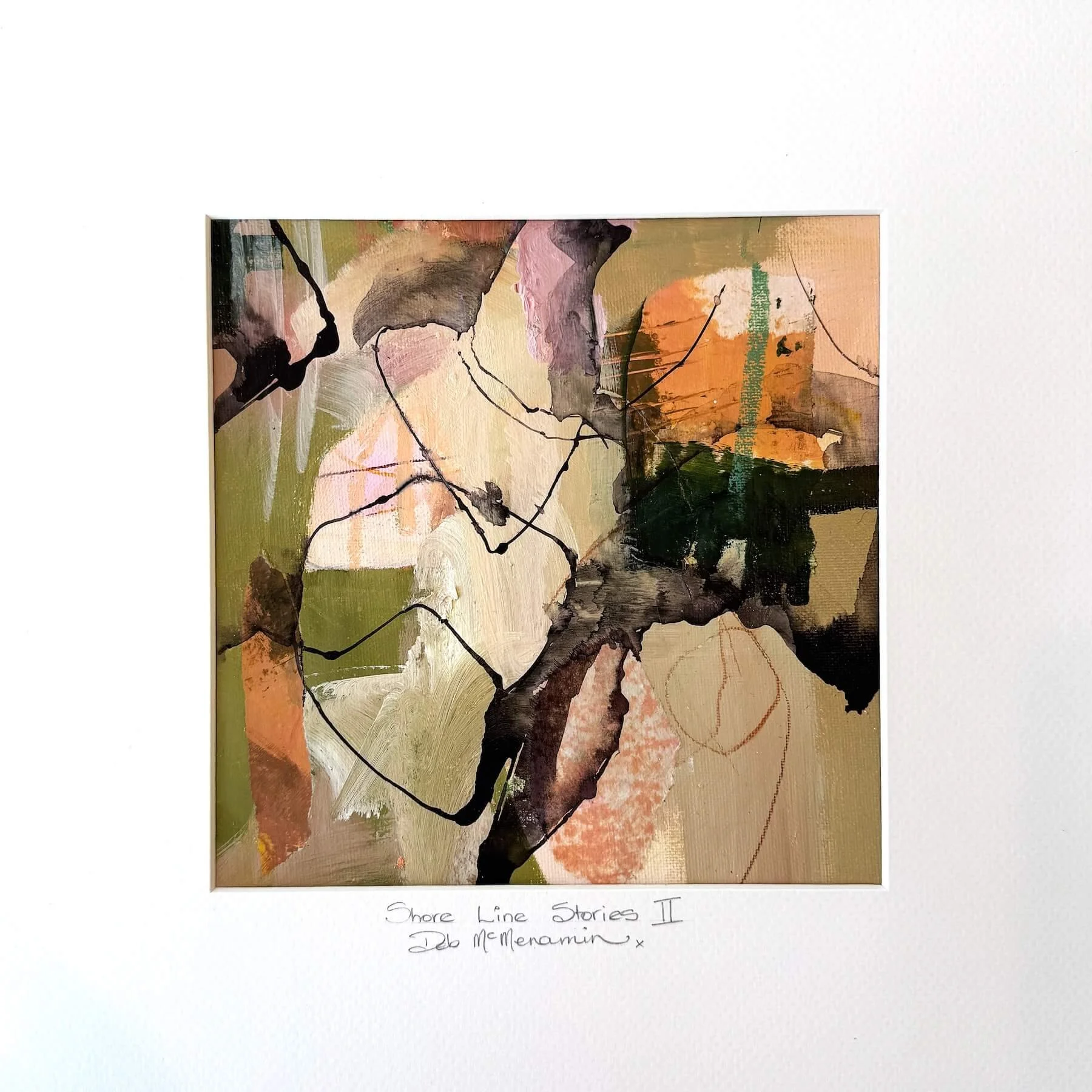 Shore Line Stories II · Original Mixed Media Painting