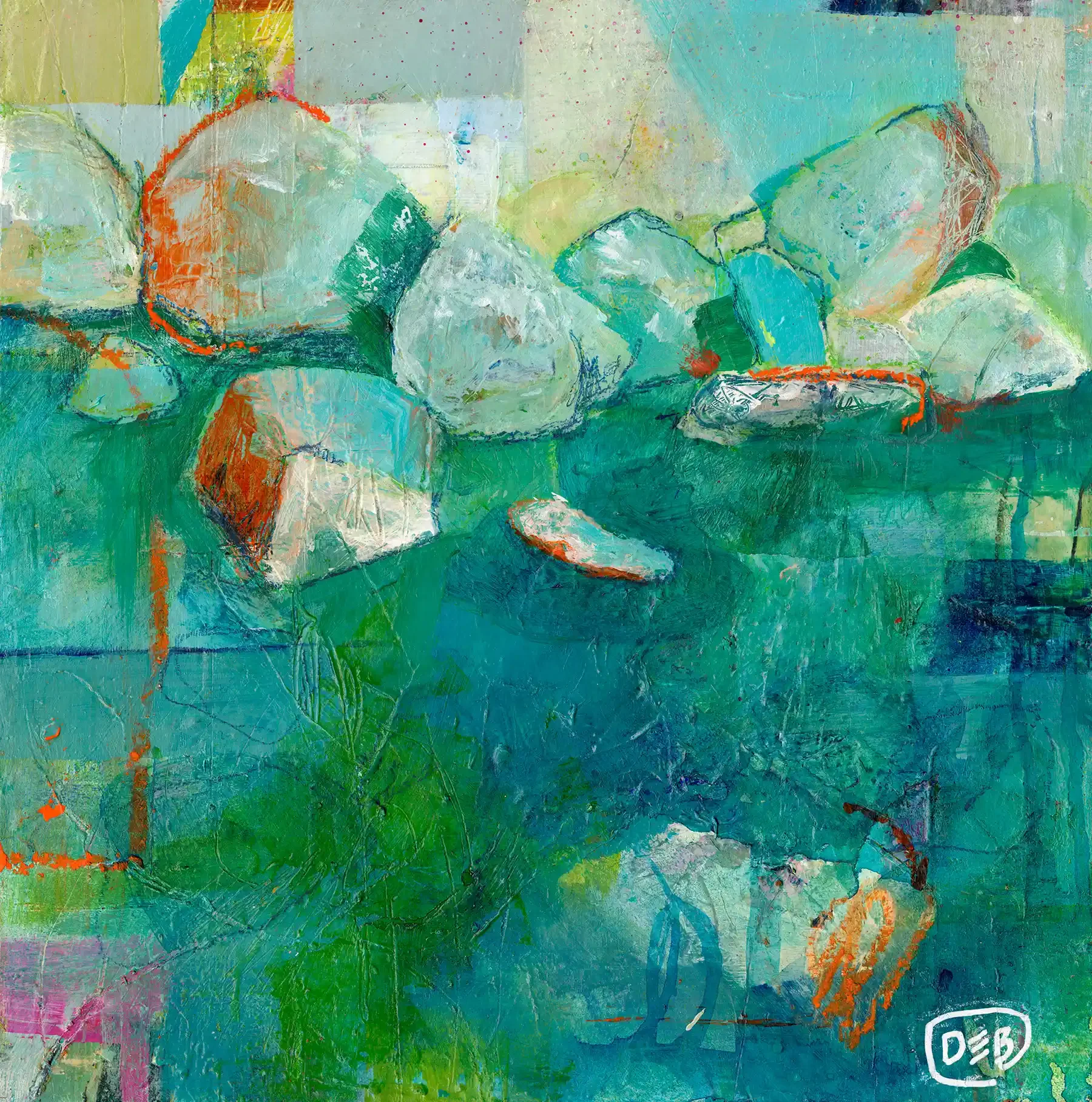 "Burleigh Rock Pools" Original Artwork