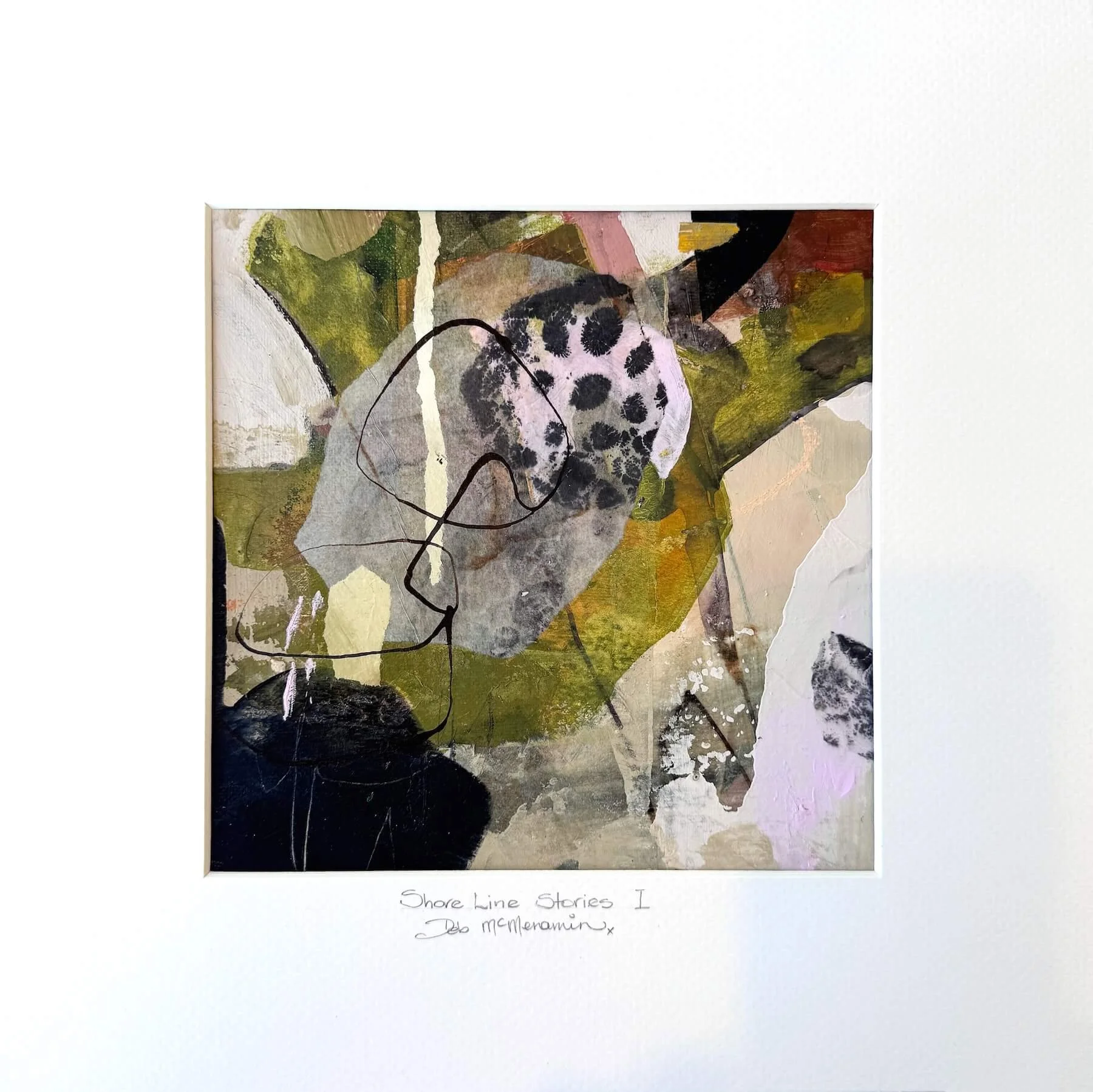 Shore Line Stories I · Original Mixed Media Painting