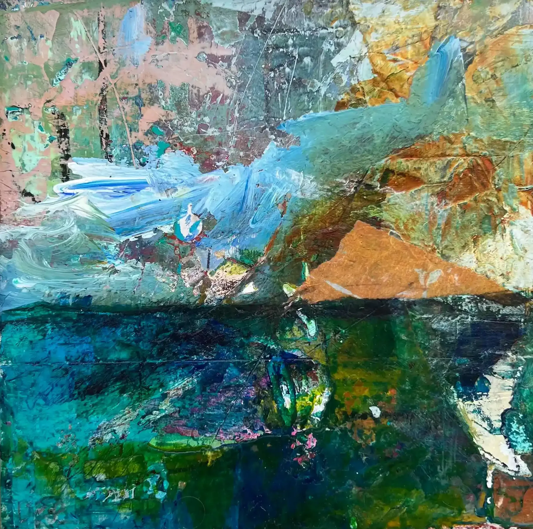 LION ROCK · 20 × 20 cm · mixed media on board · 2023 · Sold