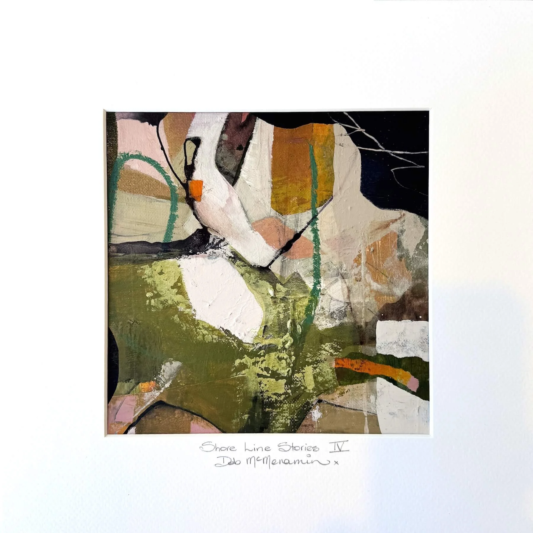 Shore Line Stories IV · Original Mixed Media Painting