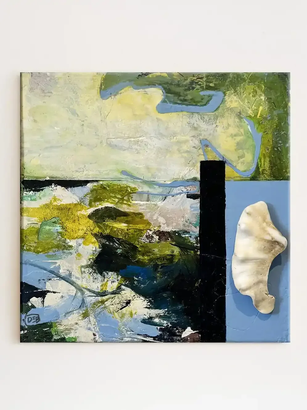 The Shell · Original Abstract Coastal Painting