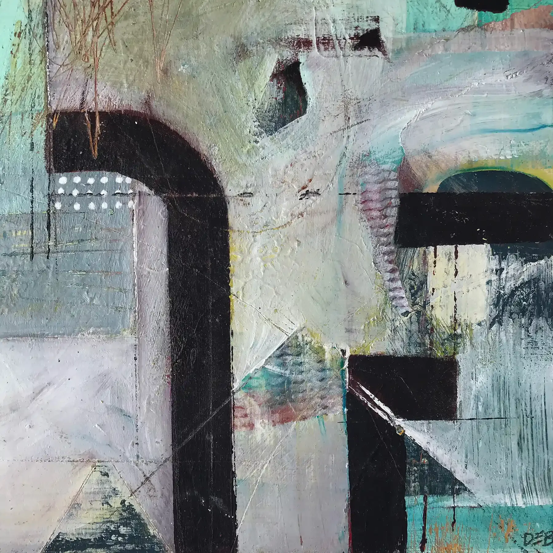 KIRRA · 20 × 20 cm · mixed media on board · 2023 · Sold