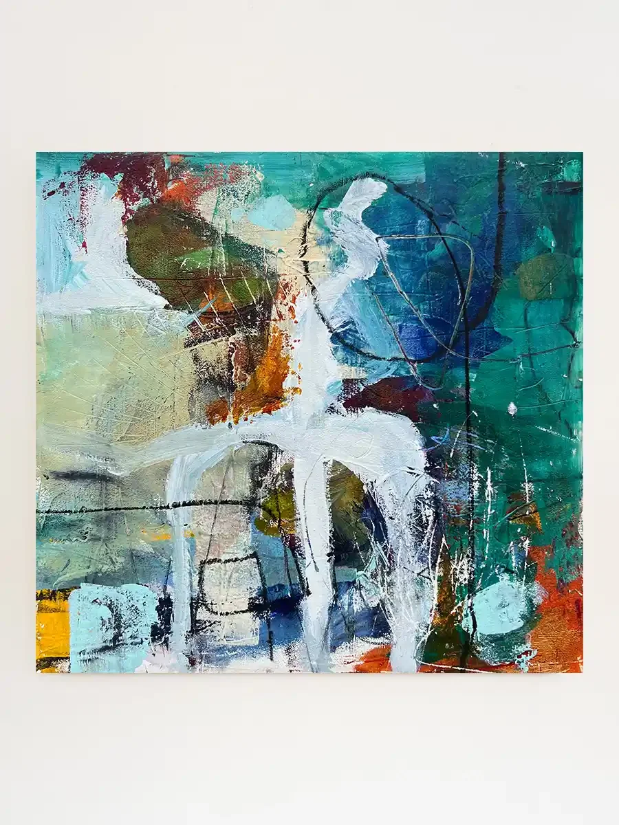 Trident · Original Abstract Coastal Painting