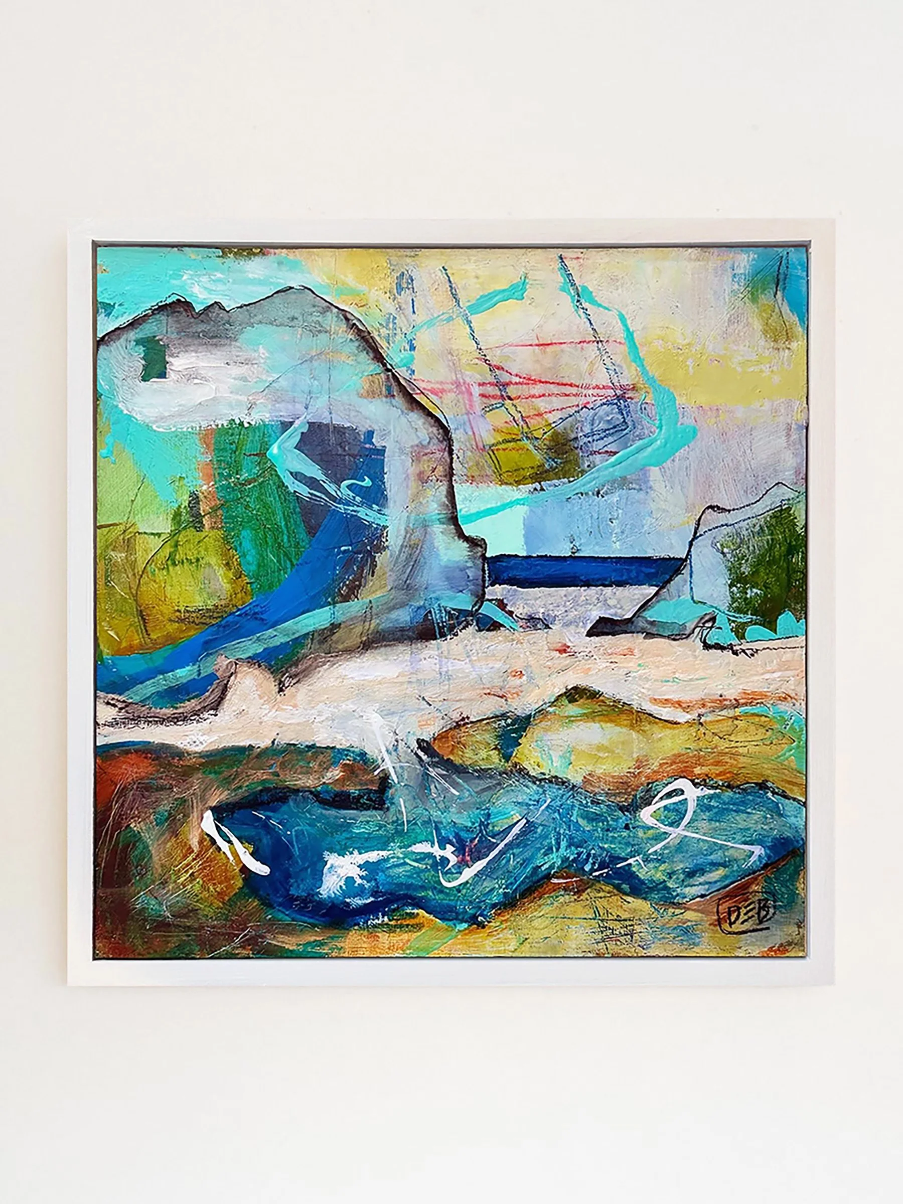 Happy Days · Original Abstract Coastal Painting