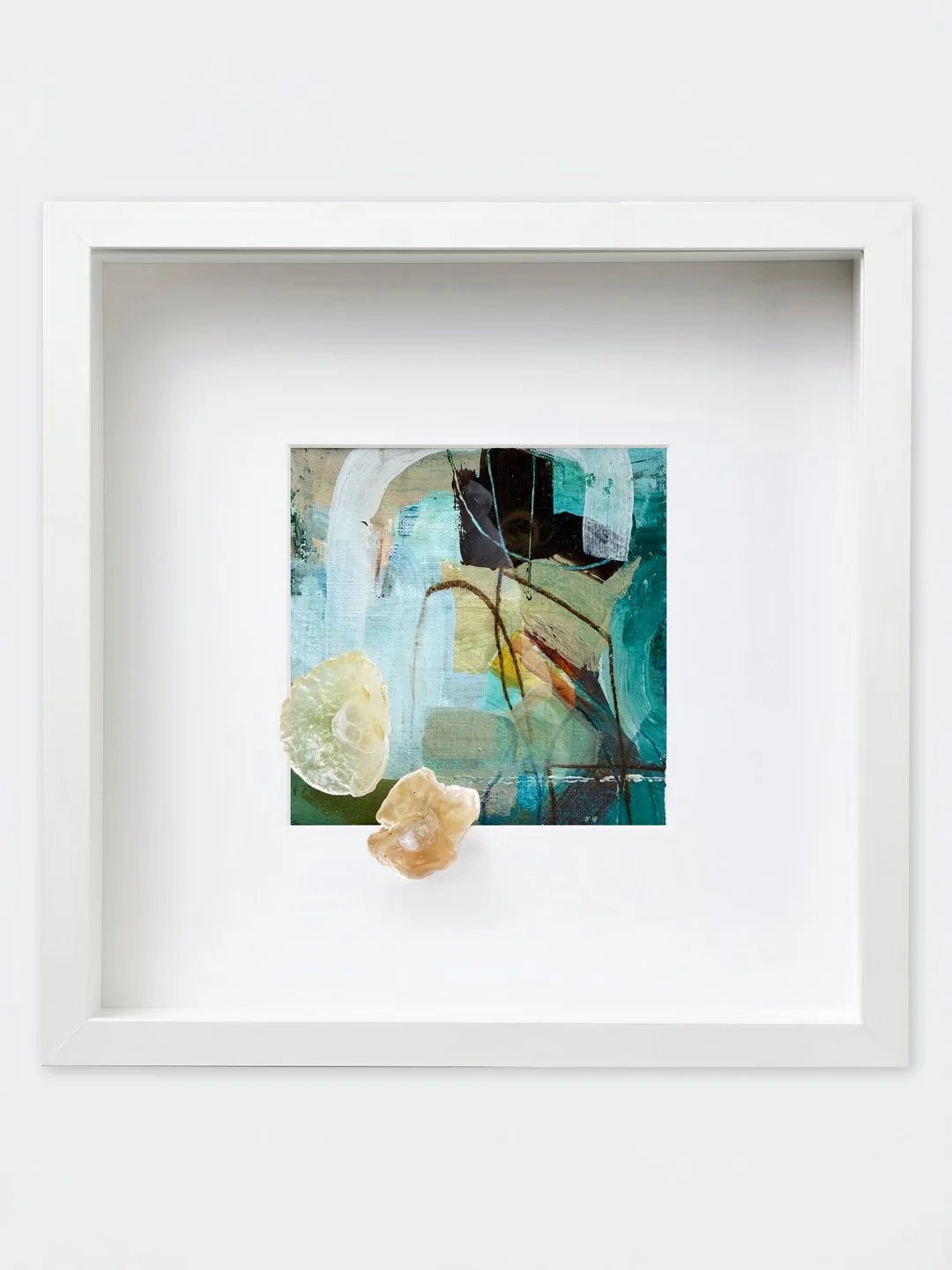 Beachcomber Series - Pearl Shells · Original Mixed Media Painting