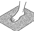 Wool feels soft underfoot icon
