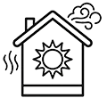 Wool keeps your home warm icon