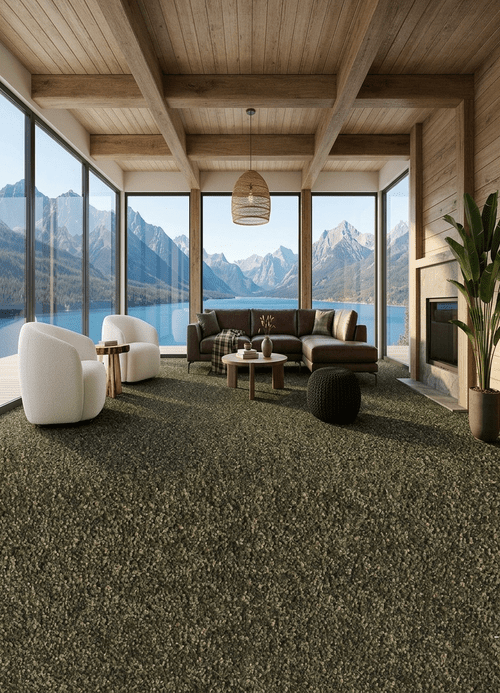 Emerald Downs Cut pile Wool Carpet
