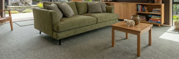 Klifden wool carpet wide angle room scene