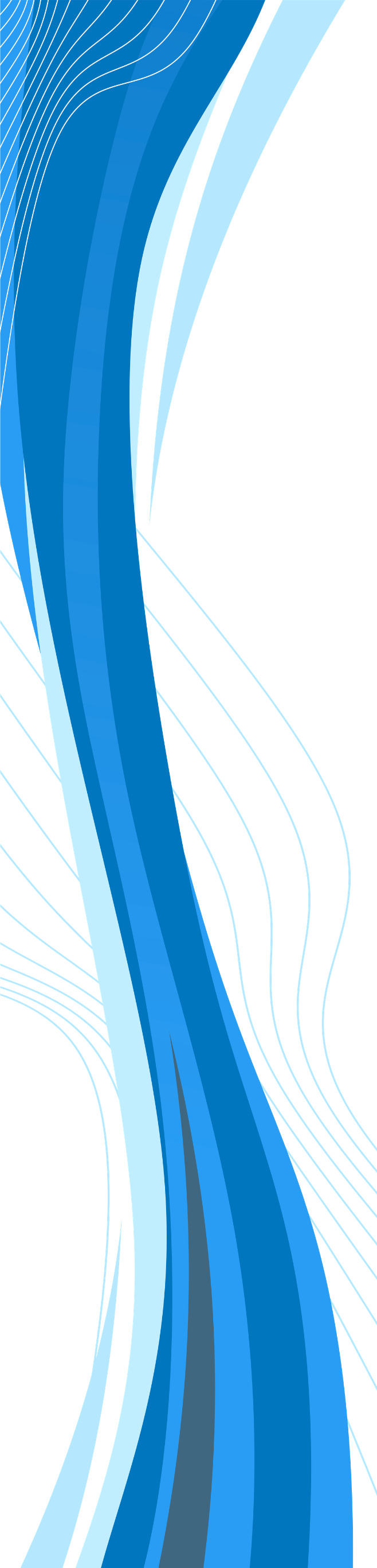 Abstract blue and white wave design with curved lines