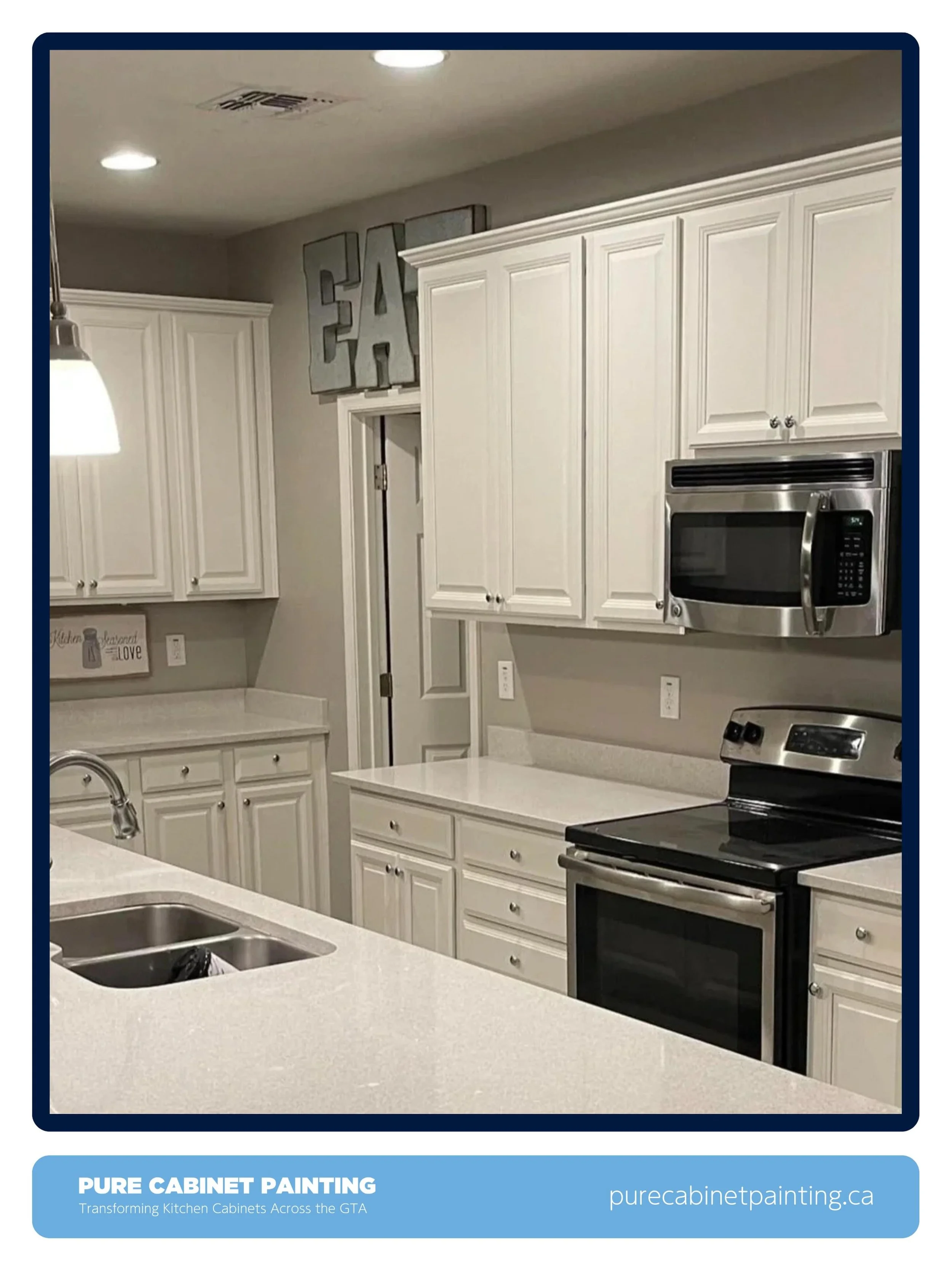 Clean, bright, and simple.
That&rsquo;s what a good cabinet refresh should feel like.

This kitchen already had a great layout. It just needed a smoother, cleaner finish to bring everything back to life.
