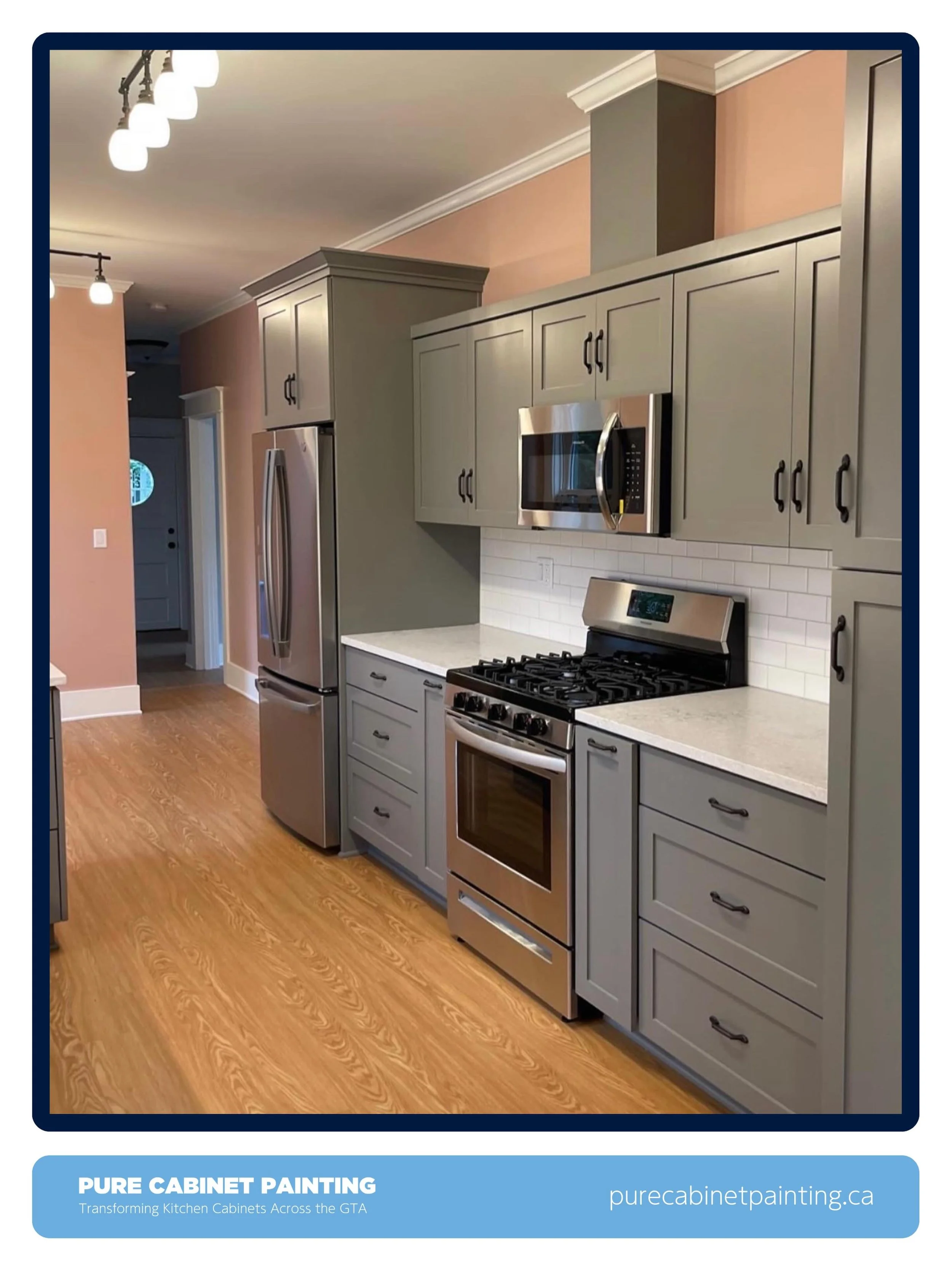 This is the kind of cabinet update that makes the whole kitchen feel more calm, clean, and pulled together.
