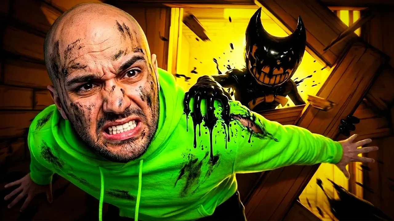 Bendy and the Ink Machine gameplay series thumbnail featuring creepy cartoon horror environments and indie horror gameplay from 3DeePee