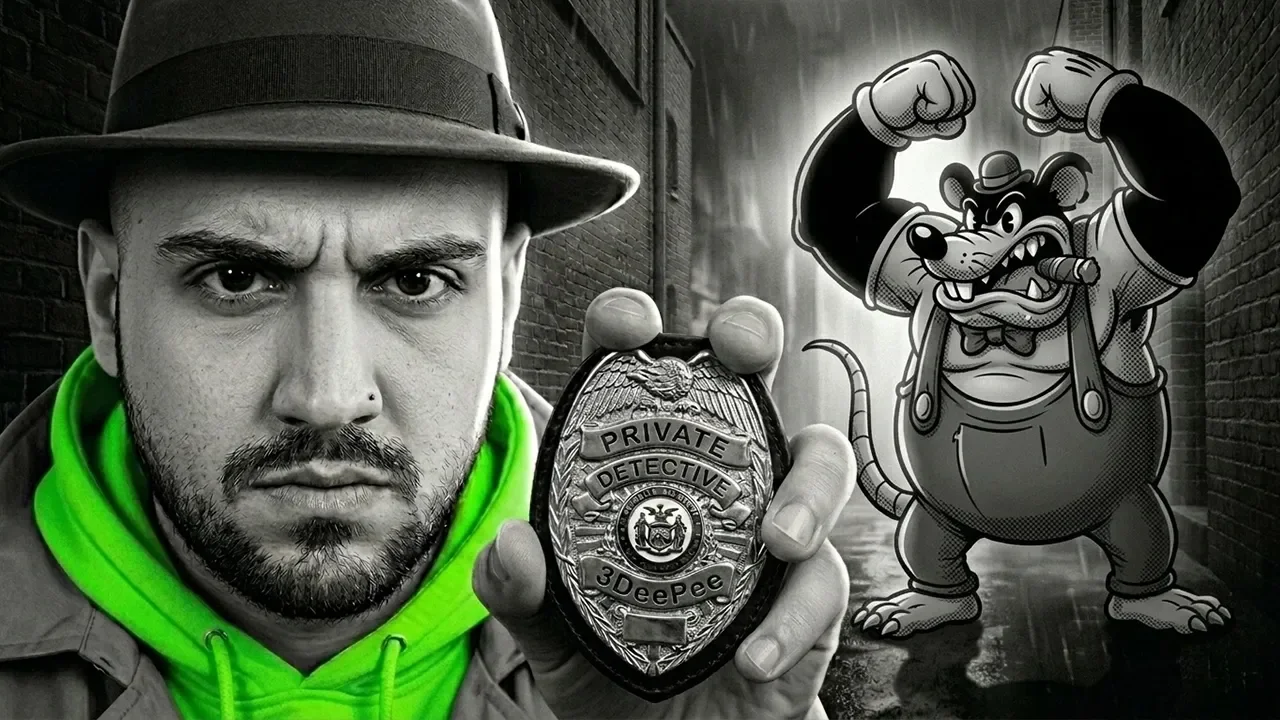 Mouse P.I. For Hire gameplay series thumbnail featuring noir detective cartoon gameplay and mystery adventure from 3DeePee