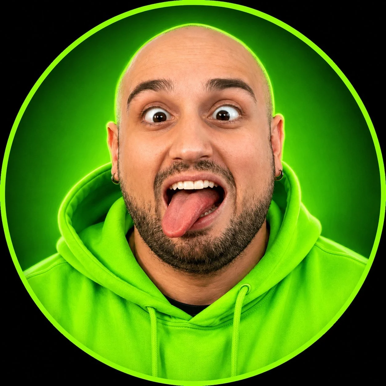 3DeePee main gaming channel avatar with neon green hoodie focused on horror games and story-driven playthroughs
