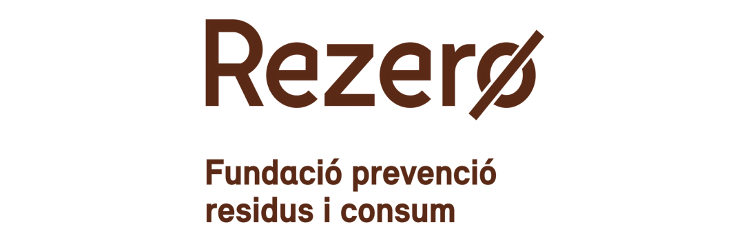 Logo de ReZero, la fundación para la prevención de residuos y consumo de Cataluña, colaborador de ES Reutiliza.
