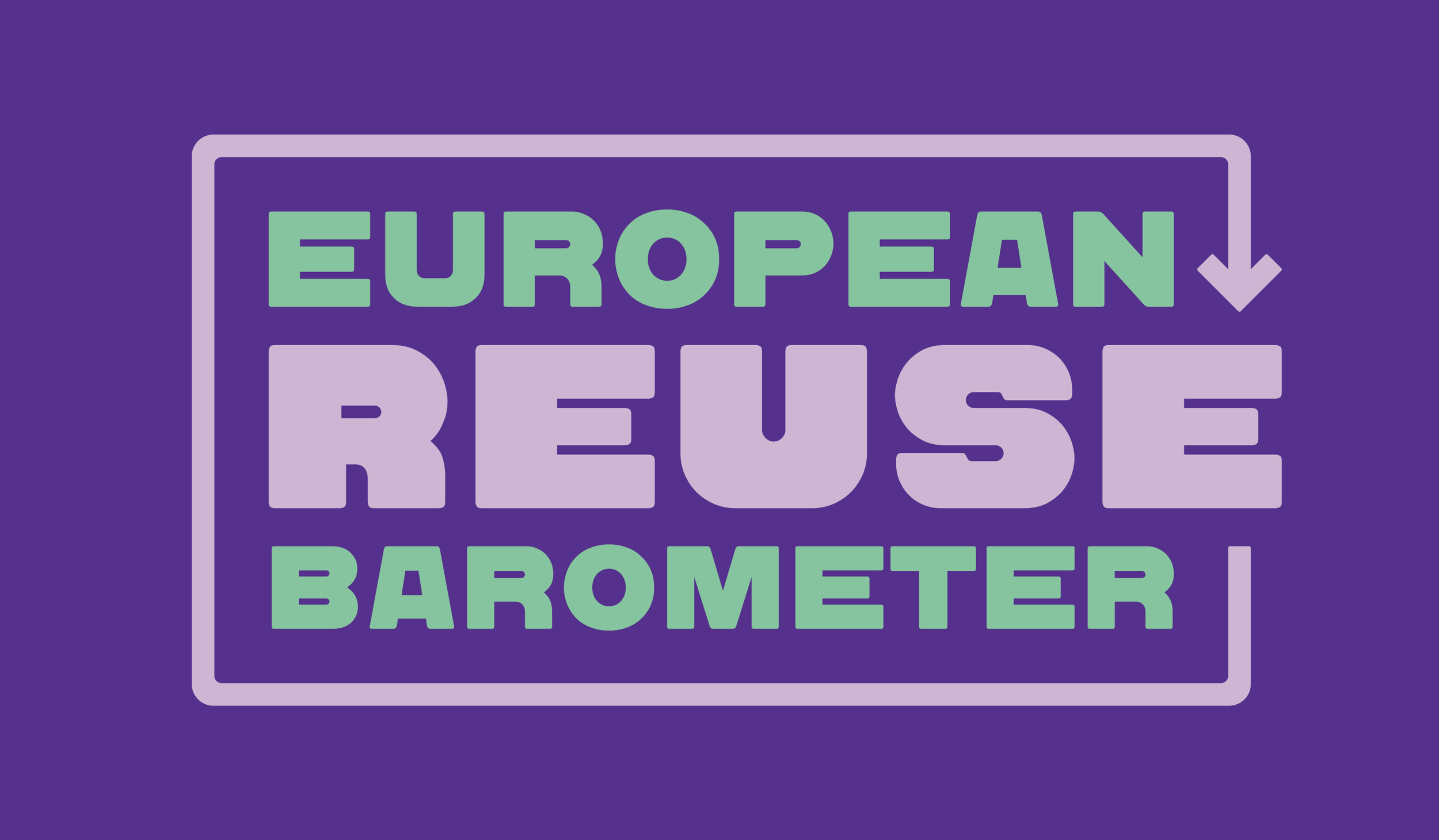 Logo del European Reuse Barometer, colaborador de ES Reutiliza