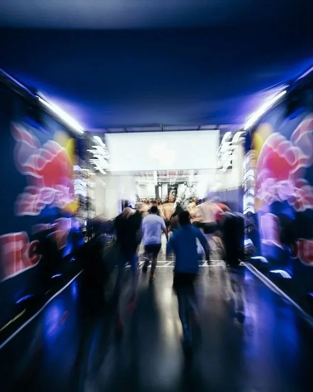 The HYROX start tunnel