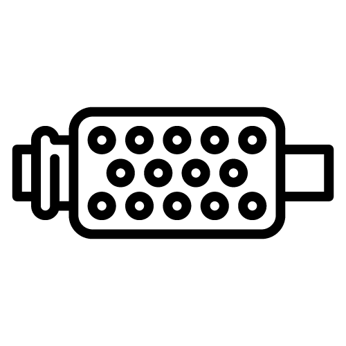 A black and white icon of a DPF System