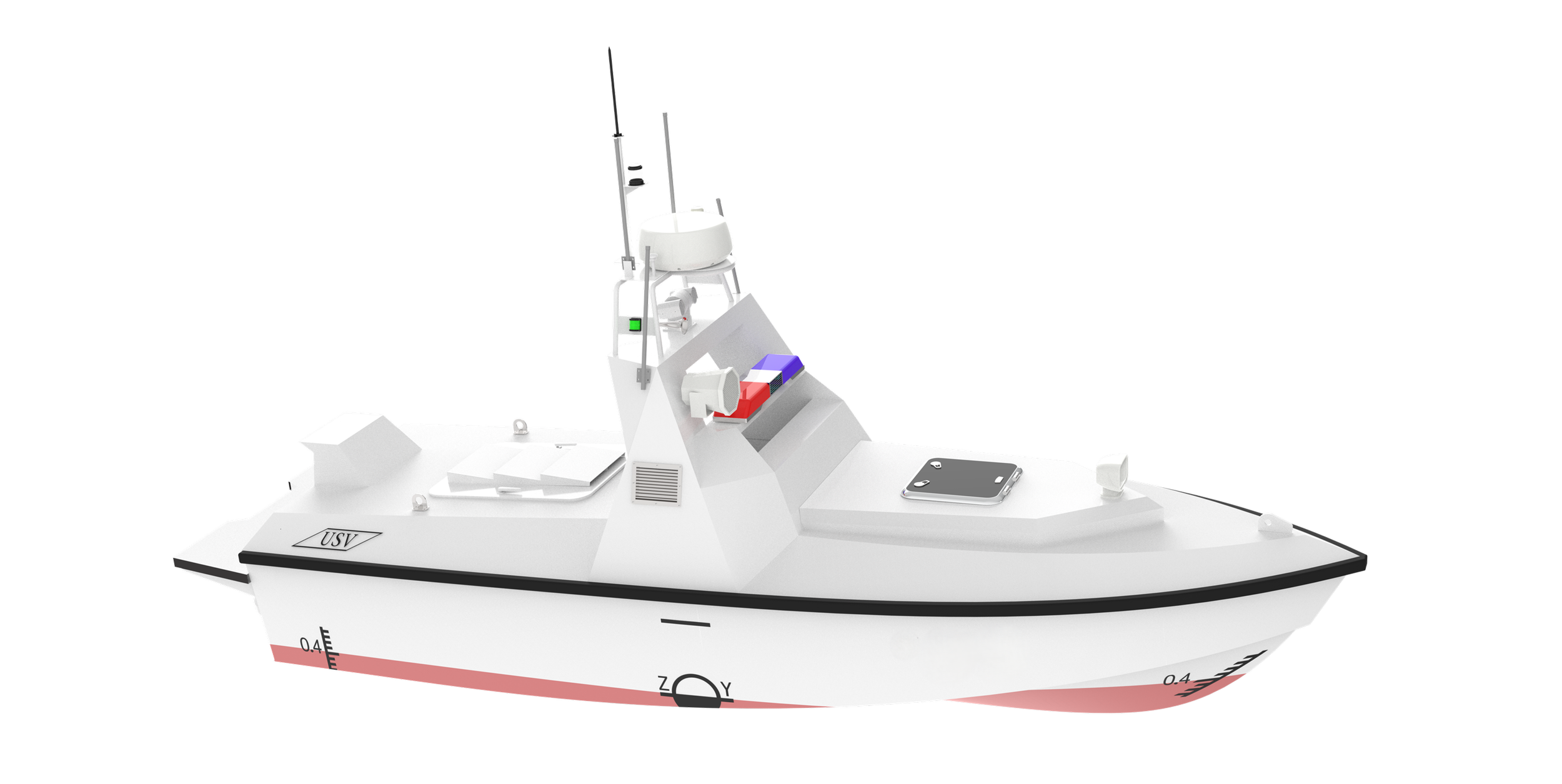 APEXSEA A-715 7m smart medium hydrographic survey vessel with Yanmar 4LV diesel engine, supporting manned and unmanned dual-mode switchable control for coastal survey and marine asset protection.