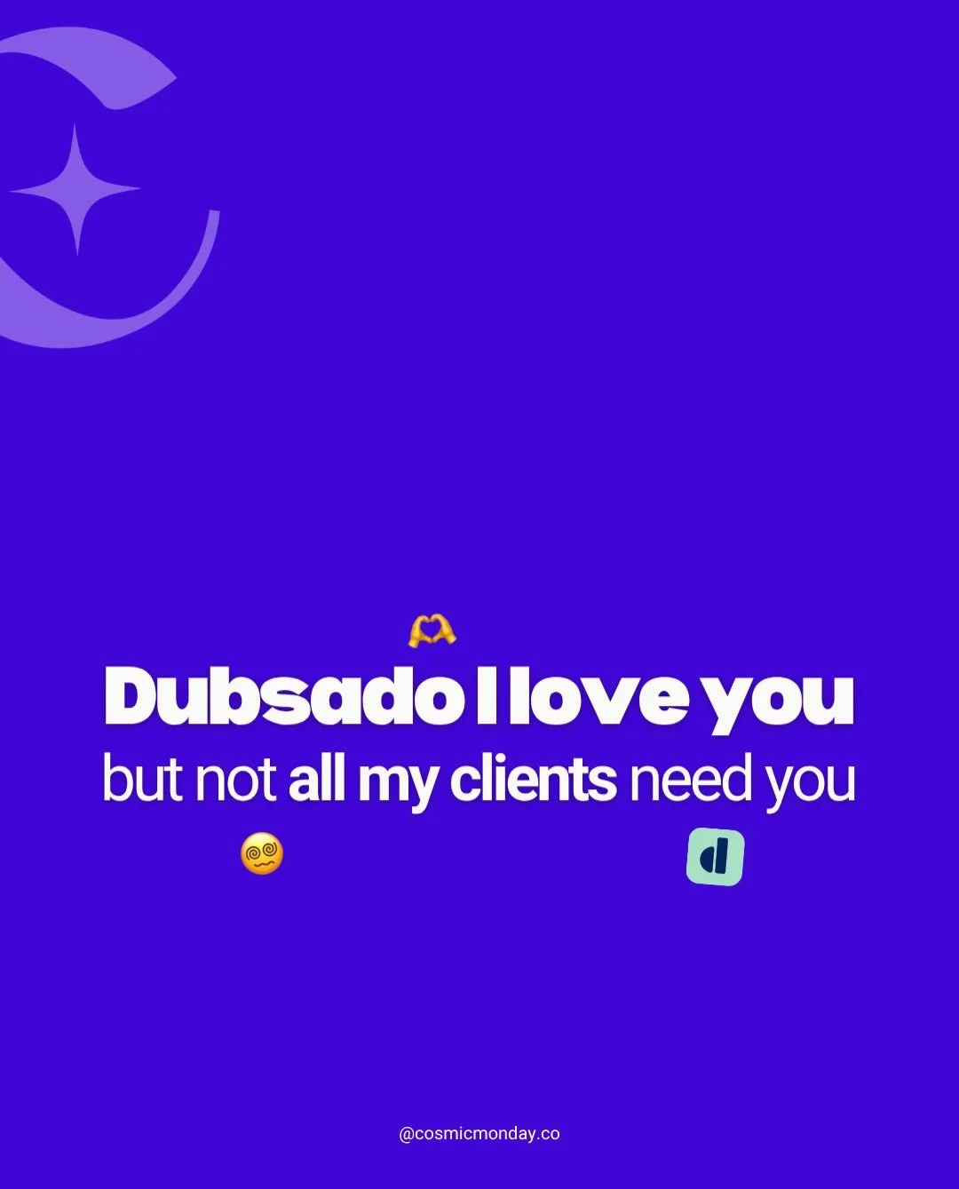 Is everyone telling you you need Dubsado? It&rsquo;s not that simple! 

Map first - tools later 🫶

#obm #creativeagency #creativestudio