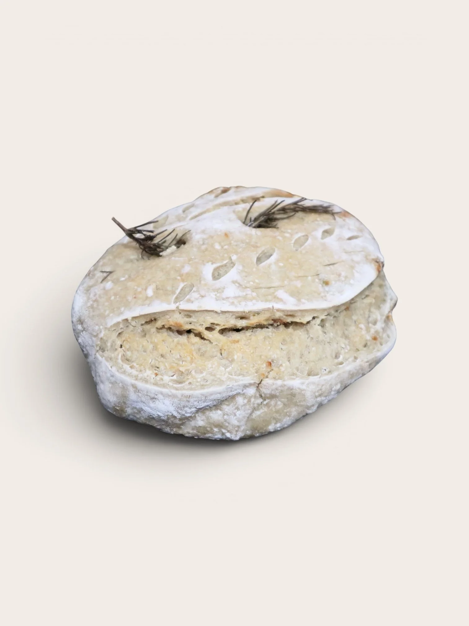 Roasted Garlic Parmesan Rosemary Sour Dough Loaf