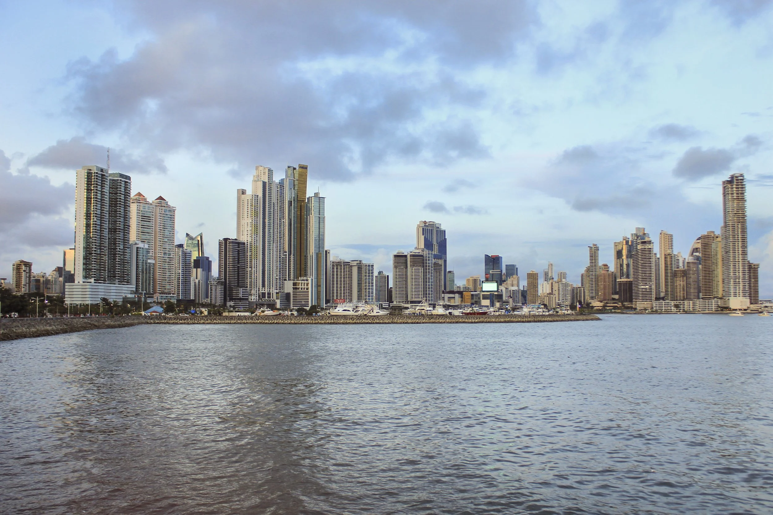 Panama Cityscape Buildings Sunset.jpg