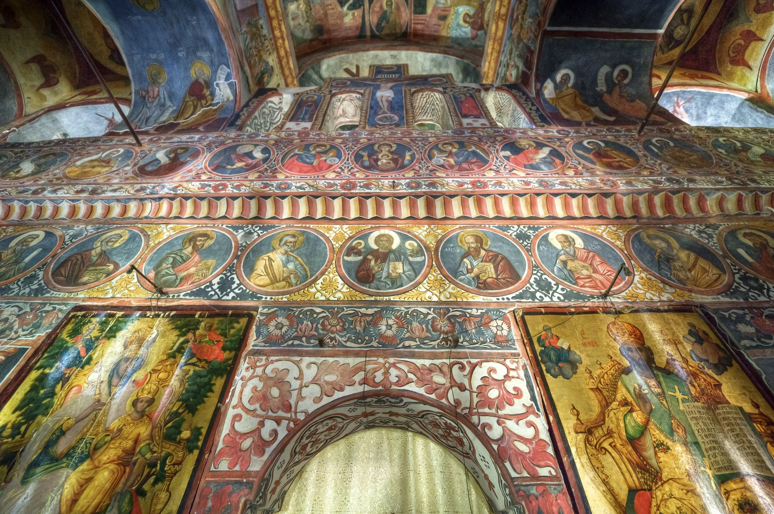 Romania Bucharest St George Church Mural Painting.jpg